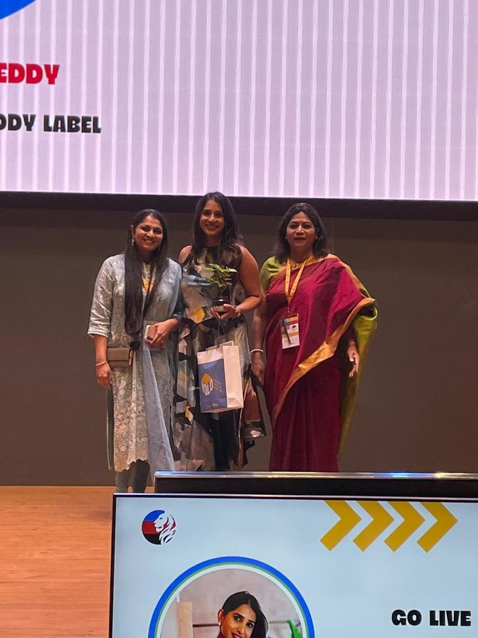 Felicitation on stage at YOLO 2024